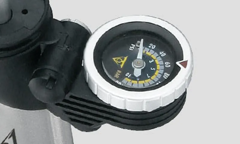 Topeak Turbo Morph With Gauge Mini Track Pump - Silver-7